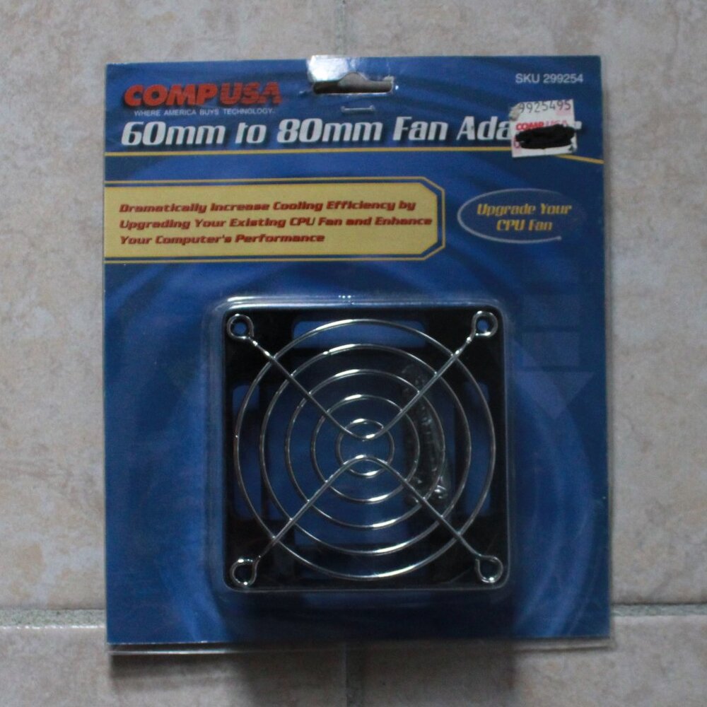 Comp USA 60mm to 80mm Fan Adapter